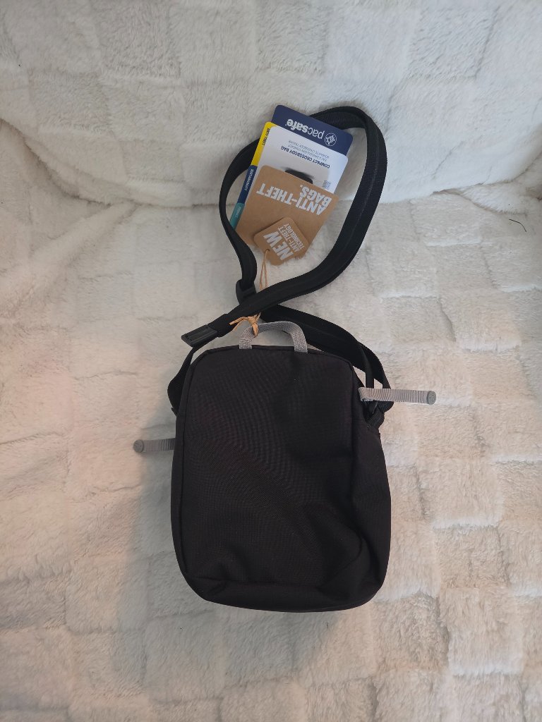 Pacsafe Go Anti-Theft Micro Crossbody, Jet Black, Nwt — image 4 of 5